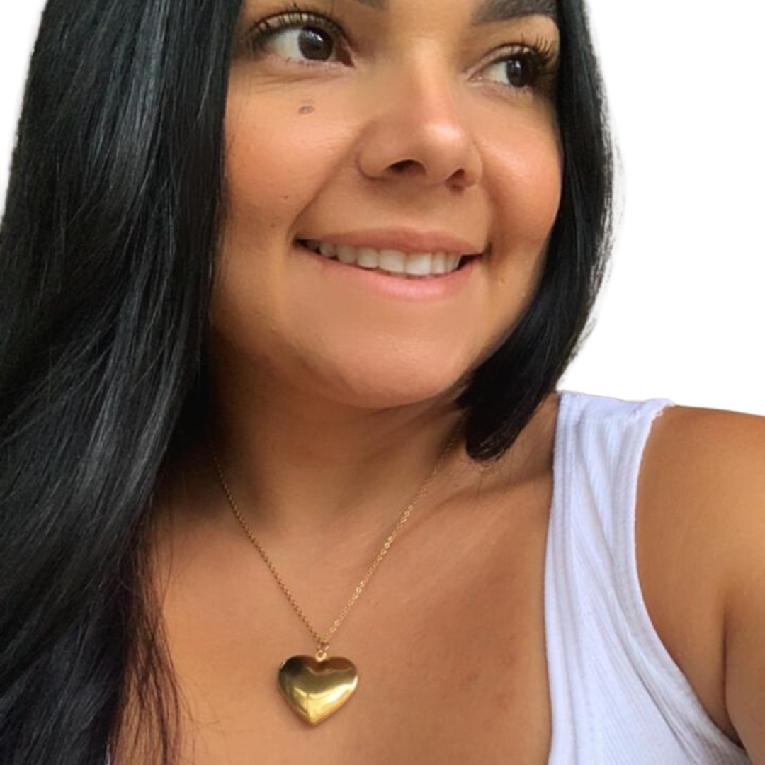 Cadena relicario de amor