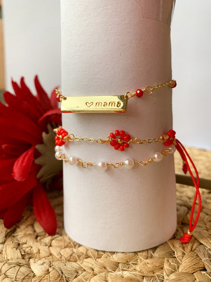 Pulsera Flores para Mamá