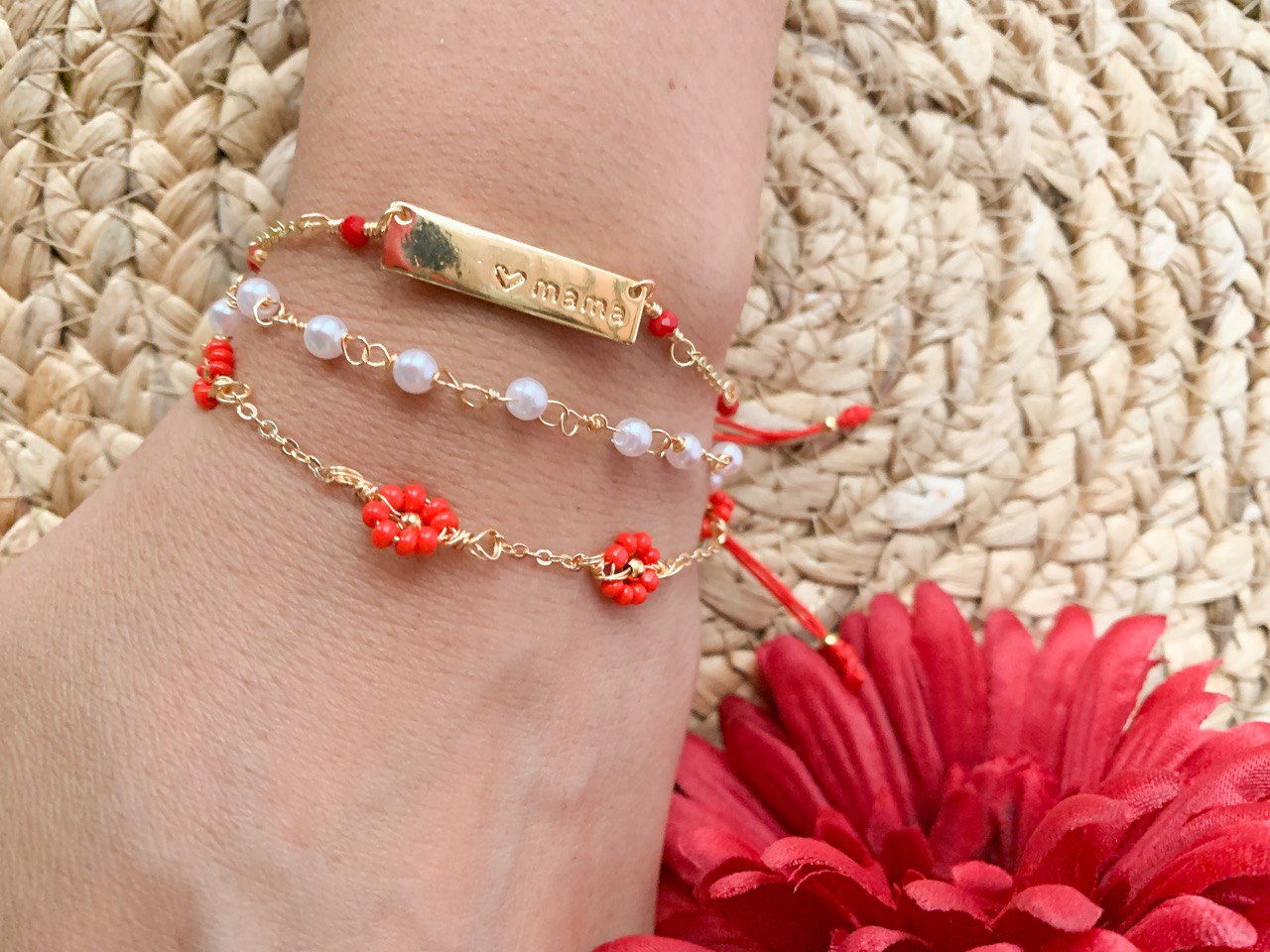 Pulsera Flores para Mamá