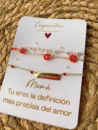 Pulsera Flores para Mamá