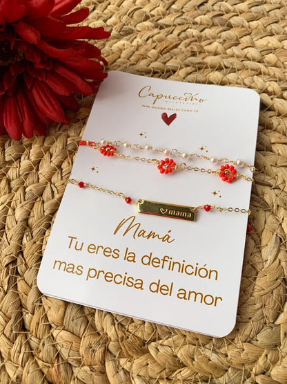 Pulsera Flores para Mamá